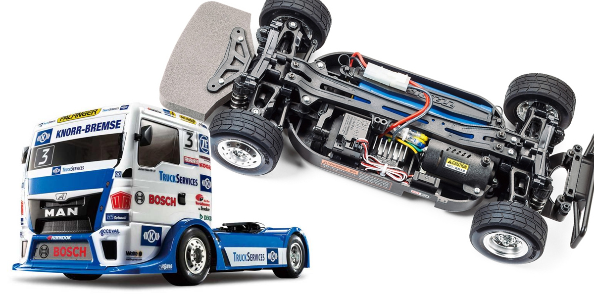 Tamiya TT01-E Euro Truck RC Racing Chassis